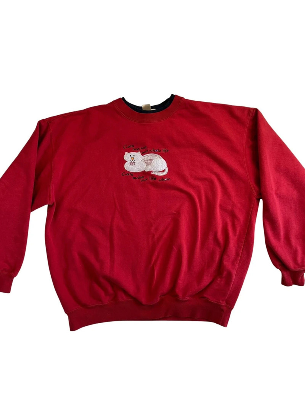 90s Cat Lady Crewneck Sweatshirt